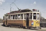 Postcard: Copenhagen tram line 14 with railcar 310 at KB Hallen (1960)