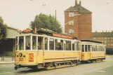Postcard: Copenhagen tram line 15 with railcar 263 at Valby (Skellet) (1960-1963)