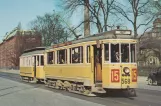 Postcard: Copenhagen tram line 15 with railcar 568 on Øster Farimagsgade (1955)