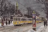 Postcard: Copenhagen tram line 18 with railcar 293 on Allégade (1938)