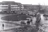 Postcard: Copenhagen tram line 3 at Mozarts Plads (1941)