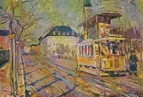 Postcard: Copenhagen tram line 3 on Enghave Plads (1920)