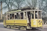 Postcard: Copenhagen tram line 4 with railcar 280 on Øster Farimagsgade (1955)
