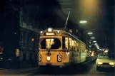 Postcard: Copenhagen tram line 6 with articulated tram 815 on Bredgade (1967-1969)