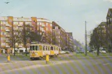 Postcard: Copenhagen tram line 9 with railcar 543 on Christmas Møllers Plads (1966)