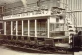 Postcard: Crich bilevel rail car 1 on Tramway Village (1997)