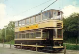 Postcard: Crich bilevel rail car 189 on Tramway Village (1970)