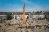 Postcard: Darmstadt at Luisenplatz (1976)