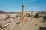 Postcard: Darmstadt  Tor zu Odenwald und Bergstraße. Luisenplatz (1975)