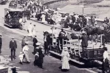 Postcard: Douglas, Isle of Man Horse Drawn Trams with open horse-drawn tram 35 on Loch Promenade (1902)