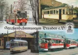 Postcard: Dresden railcar 226 001  Straßenbahnmuseum (2000)