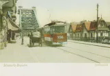 Postcard: Dresden railcar 256 on Schillerplatz (1915)