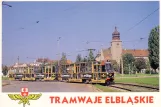 Postcard: Elbląg extra line 1  at Browarna (1990)