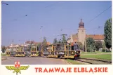 Postcard: Elbląg extra line 1 on ulica Browarna (1990)