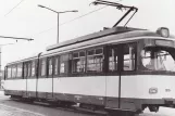 Postcard: Essen articulated tram 1615 at Betriebshof Stadtmitte (1959)