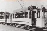 Postcard: Essen railcar 554 at Betriebshof Stadtmitte (1958)