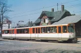 Postcard: Frankfurt am Main articulated tram 720 at Verkehrsmuseum (1990)