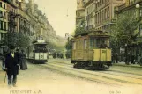 Postcard: Frankfurt am Main railcar 119 on Zeil (1901)