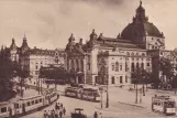 Postcard: Frankfurt am Main regional line 25 in front of Schauspielhaus (1908)