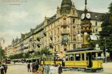 Postcard: Frankfurt am Main tram line 16 with railcar 166 on Kaiserstraße (1901)