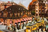 Postcard: Frankfurt am Main tram line 6 at Hauptwache (1910)