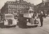 Postcard: Frankfurt am Main tram line 8 at Hauptwache (1938)