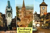 Postcard: Freiburg im Breisgau in front of Martintor (1960)