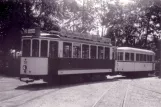 Postcard: Freiburg im Breisgau railcar 56 at the depot Süd (1950)