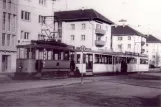 Postcard: Freiburg im Breisgau service vehicle 211 at the depot Betriebshof Nord (1961)