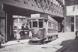 Postcard: Gateshead tram line with railcar 12 on Mulgrave Terrace (1948)