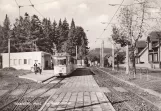 Postcard: Gotha regional line 4 Thüringerwaldbahn with articulated tram 212 at Tabarz (1969)