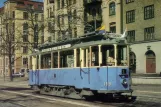 Postcard: Gothenburg railcar 198 on Linnégatan (1984)