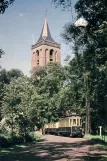 Postcard: Haarlem railcar A 28 near Monnickendam (1956)