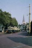 Postcard: Haarlem regional line A with railcar A 613/614 on Parkweg, Voorburg (1961)