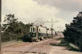 Postcard: Haarlem regional line C with railcar 254 near Bentveld (1957)