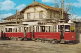 Postcard: Hamburg railcar 2734 at the depot Hoheluft / Gärtnerstr. (1960)