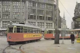 Postcard: Hamburg tram line 2 with railcar 3600 at Rathausmarkt (1978)