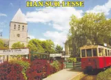 Postcard: Han-sur-Lesse railcar AR 266 at Han-sur-Lesse (2001)