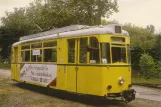 Postcard: Hannover Hohenfelser Wald with railcar 35 in front of Straßenbahn-Museum (1996)