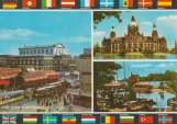 Postcard: Hannover in front of Café Kröpke mit Opernhaus (1969)