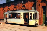 Postcard: Hannover railcar 257 on the entrance square Hannoversches Straßenbahn-Museum (2000)