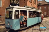 Postcard: Heidelberg museum tram 80 at the depot Betriebshof Bergheim (2002)