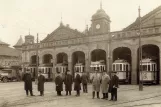 Postcard: Heidelberg railcar 83 the depot Betriebshof (1928)