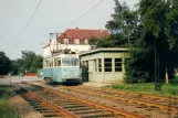 Postcard: Helsingborg tram line 3 with railcar 54 at Miatorps (1960)