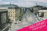 Postcard: Helsinki on Mannerheimintie/Mannerheimvägen (1984)