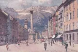 Postcard: Innsbruck on Maria Theresine Straße (1915)