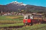 Postcard: Innsbruck Stubaitalbahn (STB) with railcar 4 near Nockspitze (1982)