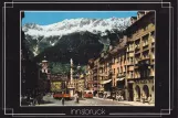 Postcard: Innsbruck tram line 3  on Maria-Theresien-Str. (1958)