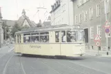 Postcard: Jena school tram 145 on Dornburger Str. (1993)