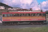 Postcard: Laxey, Isle of Man Snaefell Mountain Railway with railcar 1 at Bungalow (1980)